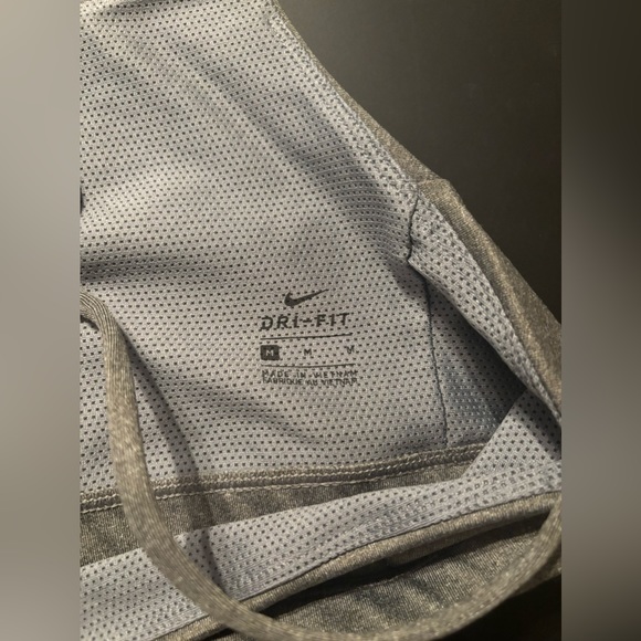 Nike Dri Fit Grey Indy Strappy Sports Bra Sz M - Picture 3 of 3